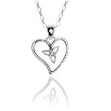 CELTIC HEART AND TRINITY KNOT  PENDANT